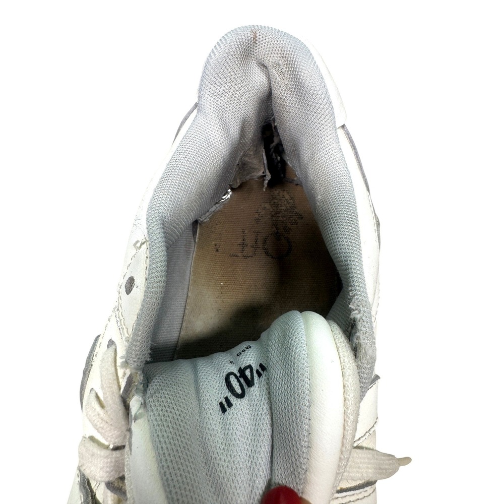 OFF-WHITE Out Of Office For Walking Sneakers White Leather Mens Size 40 - Picture 8 of 8